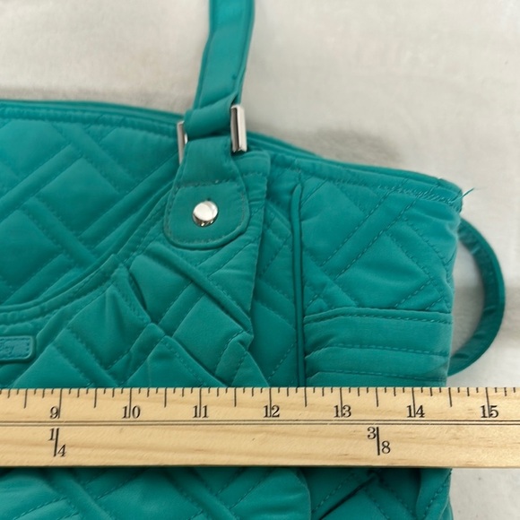 Vera Bradley Blue Quilted Tote Bag with Diamond Stitching - Picture 8 of 14
